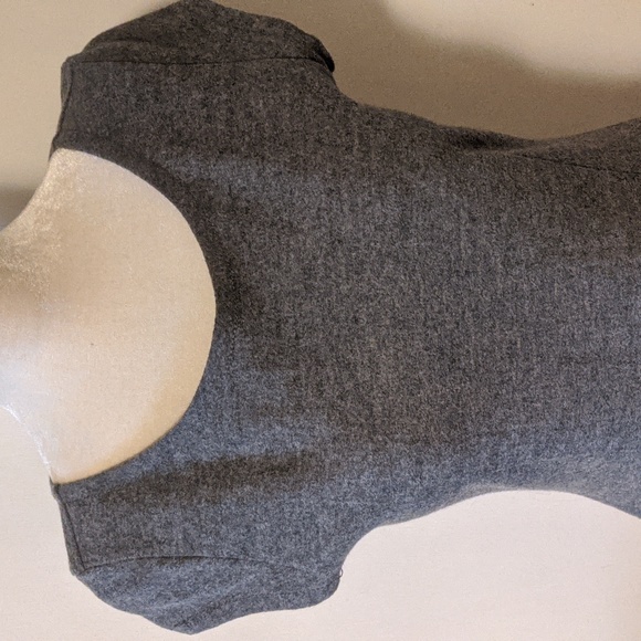 NEW Banana Republic Grey Wool Spandex Poly Lining Dress w Pockets! - Picture 3 of 10